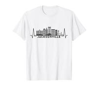 Heartbeat Skyline USA Jacksonville Value Graphic T-Shirt