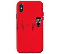 Heartbeat to Djembe Player Funny Drum Lover Drummer Case for iPhone X/XS