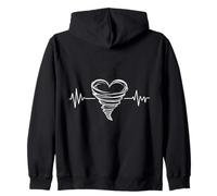 Heartbeat Tornado Love Storm Passion Zip Hoodie
