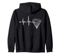 Heartbeat Tornado Love Storm Passion Zip Hoodie