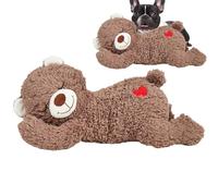 Heartbeat Toy for Puppy - Calming Plush Bear for Sleep | Natural Heartbeat Simulation, Soft Polyester Material, Automatic Standby Mode, Snuggle Companion for Large Breeds
