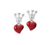 Heartbreaker Crown Of My Heart Silver Stud Earrings