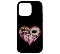 Heartbreaker - Flaming Heart Skull Art Case for iPhone 15 Pro Max