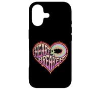 Heartbreaker - Flaming Heart Skull Art Case for iPhone 17