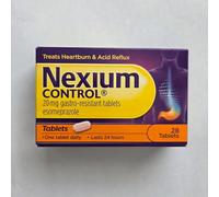 Heartburn & Indigestion Tablets for Acid Reflux Relief, Gastro-Resistant Esomeprazole Tablets, 20mg, 28 Count