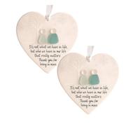 Hearted-Shaped Sea Glass Friendship Decor,Timeless Friendship Keepsake Christmas Decorations, Friendships Hearted-Shaped Ornament for Christmas Tree Decorations,Sea Glass Art Gift for Friends