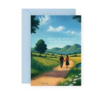 Heartfelt Anniversary or Love Card - Every Day With You Is An Adventure - Romantic Greeting for Partner Boyfriend Girlfriend Husband Wife Fiancé Babe Darling Couples - Sweet Message with Stickers