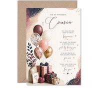 Heartfelt Birthday Card for Cousin, You Make the World Brighter