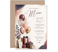 Heartfelt Birthday Card for Mum, Overflowing with Gratitude