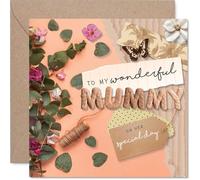 Heartfelt Mothers Day Card for Mummy - A Warm Hug in an Envelope, Birthday - 145mm Square, Envelope Included