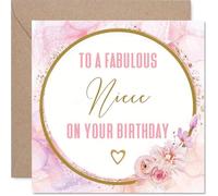 Heartfelt Birthday Card for Niece, Celebrate in Style