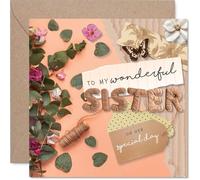 Heartfelt Birthday Card for Sister, Bursting with Love