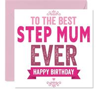 Heartfelt Birthday Card for Step Mum, Big Birthday Hugs