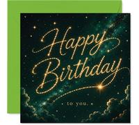 Heartfelt Birthday Card, Magical Starlit Wishes