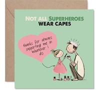 Heartfelt Birthday Card, Not All Heroes Wear Capes
