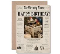 Heartfelt Birthday Card - Warm Wishes for a Brilliant Day - Cheerful Birthday Design with Uplifting Message - Sure to Spread Smiles and Good Vibes - A5, Envelope Included