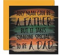 Heartfelt Fathers Day Cards for Dad - Any Man - Special Happy Birthday Card for Dad from Son Daughter, Father Gifts, 145mm Father's Day Greeting Cards Gift Daddy Papa