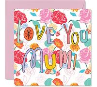 Heartfelt Birthday Cards for Mum - Look What I Made - Happy Birthday Card for Mum from Daughter Son, card Mum, 145mm Special Greeting Cards Mama Mom Mummy