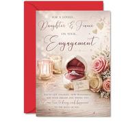 Heartfelt Engagement Card for Daughter & Fiance, Celebrate Their Big Moment