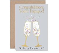 Heartfelt Engagement Card, Raise a Toast to Their Big News