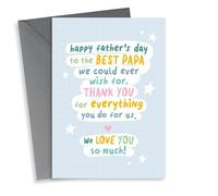 Heartfelt Father's Day Card - Best Papa - We Love You