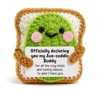 Heartfelt Gifting Kindbots Avocado Toast Robot Cozy Friendship Gift | AVO-Cuddle Buddy Present for Best Friend, Roommate, Partner | Sentimental Desk Decor for Boyfriend, Girlfriend
