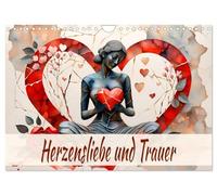 Heartfelt love and grief UK-Version (Wall Calendar 2026 DIN A4 Landscape), CALVENDO 12 Month Wall Calendar