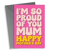 Heartfelt Mother's Day Card - For Mum - I'm So Proud Of You