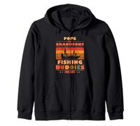 Heartfelt POPS Grandsons Buddies For Life Fishing Zip Hoodie