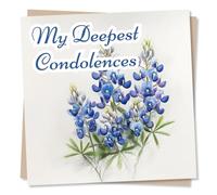 Heartfelt Sympathy Card For A Loved One - My Deepest Condolences - Flowers, Nature - Loss, Grief - For A Special Someone, Relative, Family, Friend, Colleague