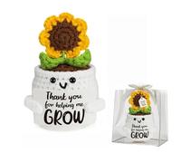 Heartfelt Teacher Appreciation Gifts,Emotional Support Croc/het,Handcrafted Sunflower,Croc/het Sunflower,Inspired Decor Emotional Support Sunflower,Positive Croc/het Flowers Funny Gift