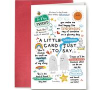 Heartfelt Thank You Card for Friends, Funny Friendship Greeting Card, Appreciation Gift Ideas for Best Friend, To My Friend a Little Card Just to Say...
