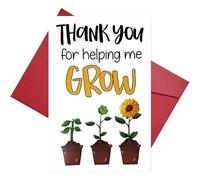Heartfelt Thank You Card for Teachers - Teacher Appreciation & Leaving Gift for Educators, Teaching Assistants, Nursery Staff -12.5x17.6cm - Thank You So Much Greeting Card