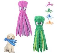 Heartful Pets Octopus Plush, Durable No Stuffing Free Octopus Dog Toys with Long Tentacles, Eco-Friend Octopus Plush Dog Toy, Durable Interactive Chew Toys for Small Large Dogs (2pcs-D)