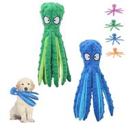 Heartful Pets Octopus Plush, Durable No Stuffing Free Octopus Dog Toys with Long Tentacles, Eco-Friend Octopus Plush Dog Toy, Durable Interactive Chew Toys for Small Large Dogs (2pcs-C)
