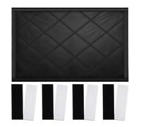 Hearth Air Seal - Metal Edge Fixing Curtain, Energy Storage Fireplace Cover Film, Temperature Control Safety Divider, Seasonal Heat Preservation System | Holiday Night Relaxation Ambience