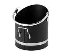 Hearth And Home Small Coal Hod Black with Chrome Handles HH53