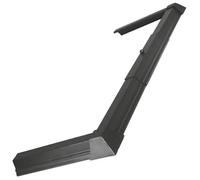 Hearth Fender - Plain Base Black - 3 Piece