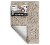Hearth & Harbor Bathroom Rugs, Chenille Bath Mat - Machine Washable Bath Mats for Bathroom Non-Slip Backing Rubber, Quick Dry Bathroom Mat, Small Hunter Green