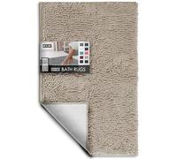 Hearth & Harbor Bathroom Rugs, Chenille Bath Mat - Machine Washable Bath Mats for Bathroom Non-Slip Backing Rubber, Quick Dry Bathroom Mat, Medium Hunter Green
