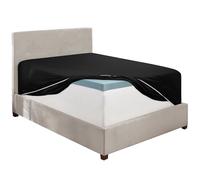 Hearth & Harbor Black California King Fitted Sheet, Extra Deep Pocket Cal King Fitted Sheet Only, 1800 Microfiber Fitted Bed Sheet, Ultra Soft Fitted Sheet California King Fits up to 24" Mattress