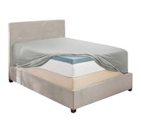 Hearth & Harbor Extra Deep Pocket California King Fitted Sheet, Light Grey