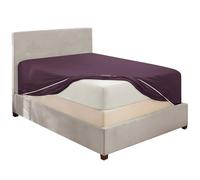 Hearth & Harbor Extra Deep Pocket California King Fitted Sheet, Purple