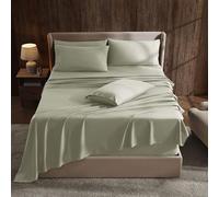 Hearth & Harbor Extra Deep Pocket Full Size Sheets Sets - Fits Mattress 18-24 Inches Deep - Extra Deep Pocket Sheets - 6 Piece Full Size Sheets - Sage Green New