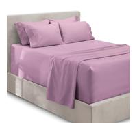 Hearth & Harbor Fits Mattress up to 21", Double Brushed Bedding Sheets & Pillowcases, Microfiber, Lavender Dream, Queen