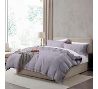 Hearth & Harbor Full Duvet Cover Set - Full Soft Prewashed Grey Lavender Duvet Cover, 3 Piece Set with Zipper Closure, 1 Duvet Cover 80x90 inches and 2 Pillow Shams