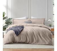Hearth & Harbor Twin Duvet Cover Set Linen - Soft Comforter Cover Set, Double Brushed 2 Piece Bedding Set with Button Closure, 1 Twin Size Duvet Cover 68x90 inches and 1 Pillow Sham