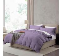 Hearth & Harbor Twin Duvet Cover Set - Twin/Twin XL Soft Prewashed Grayish Purple Duvet Cover, 2 Piece Set with Zipper Closure, 1 Duvet Cover 68x90 inches and 1 Pillow Sham