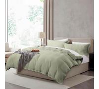 Hearth & Harbor Twin Duvet Cover Set - Twin/Twin XL Soft Prewashed Light Sage Duvet Cover, 2 Piece Set with Zipper Closure, 1 Duvet Cover 68x90 inches and 1 Pillow Sham