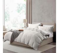 Hearth & Harbor Twin Duvet Cover Set - Twin/Twin XL Soft Prewashed Off White Duvet Cover, 2 Piece Set with Zipper Closure, 1 Duvet Cover 68x90 inches and 1 Pillow Sham